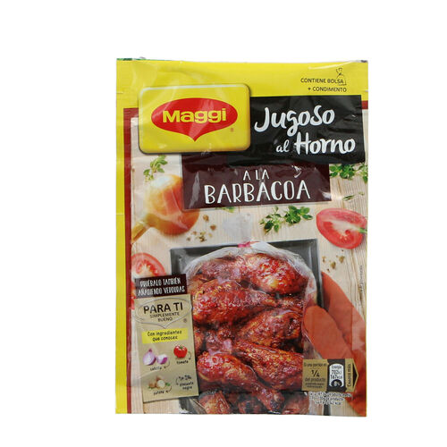 SAZONADOR SABOR BARBACOA JUGOSO AL HORNO MAGGI 30g image number