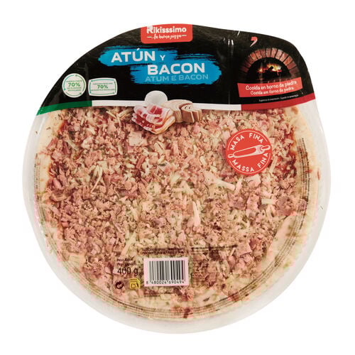 Pizza refrigerada atun y bacon image number