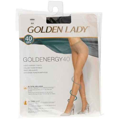 PANTY LYCRA 40D T-G NEGRO GOLDEN LADY image number