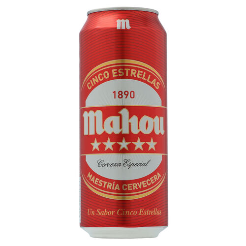 CERVEZA MAHOU 5 ESTRELLAS LATA 50cl image number