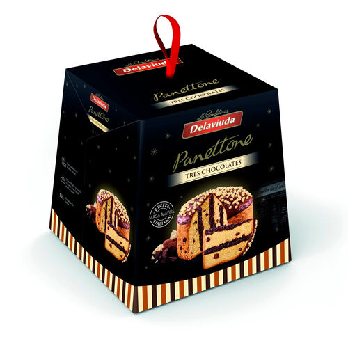 Panettone chocolate DELAVIUDA 750g image number