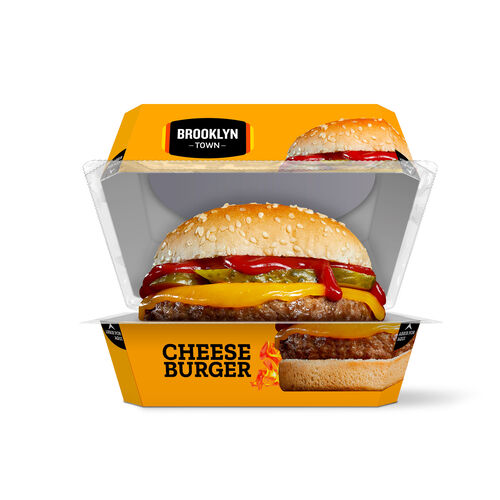 HAMBURGUESA CHEESE BURGER BROOKLYN TOWN 210g image number