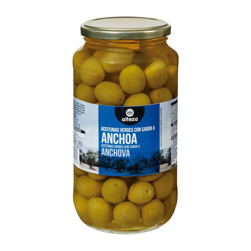 Aceitunas verdes con sabor a anchoa ALTEZA 530g image number