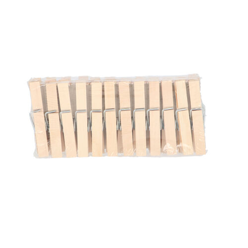 PINZAS SELEX MADERA 24uds image number