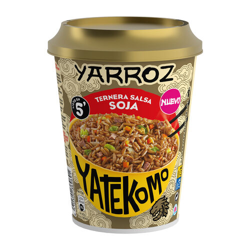 YARROZ DE TERNERA Y SALSA DE SOJA YATEKOMO 84g image number