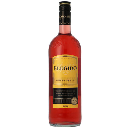 Vino rosado ELEGIDO tempranillo botella 1L image number