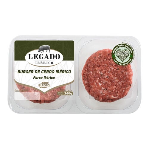 BURGUER DE CERDO IBERICO EL POZO 360g image number