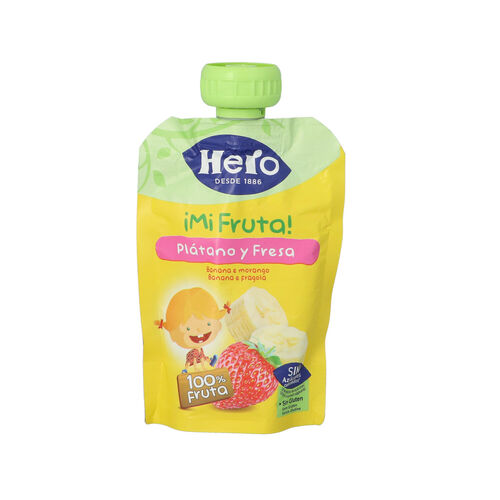 BOLSITA HERO PLATANO FRESA 100g image number