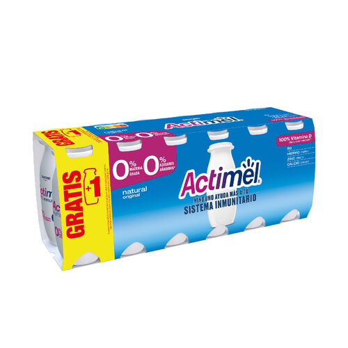 Bebida l&aacute;ctea Natural 0% ACTIMEL 12uds image number