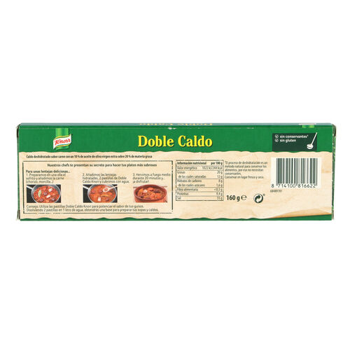 CALDO CARNE KNORR 16 PASTILLAS 160g image number