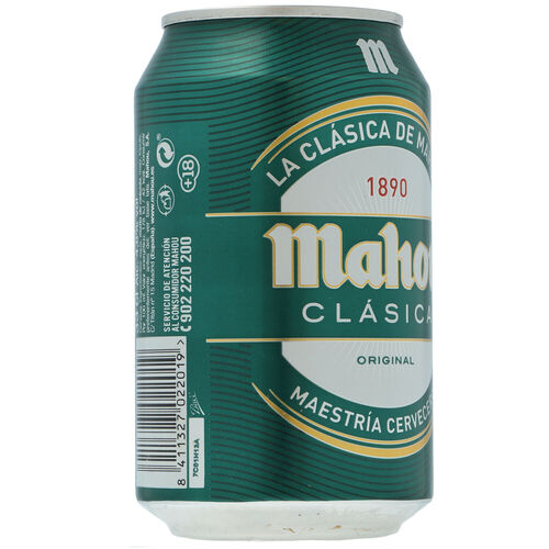 CERVEZA MAHOU CLASICA LATA 33cl image number
