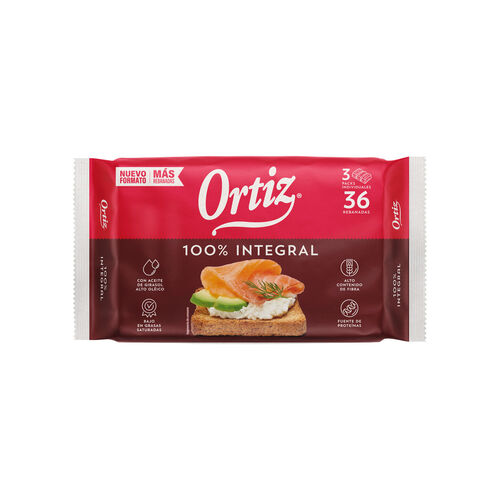 Pan tostado Integral ORTIZ 320g image number