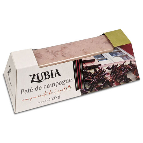 Pat&eacute; campagne con espelette ZUBIA 120g image number