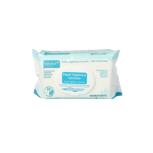 Papel higienico humedo SALUSTAR con tapa 100uds image number