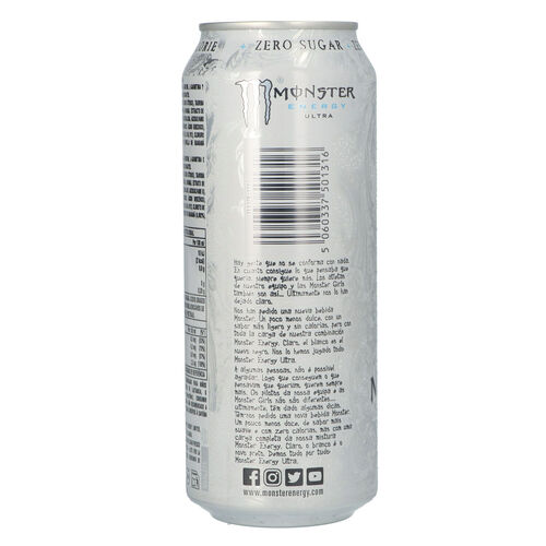 Bebida energ&eacute;tica Ultra white MONSTER 50cl image number