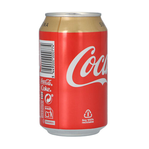 COCA COLA SIN CAFEINA LATA 33cl image number