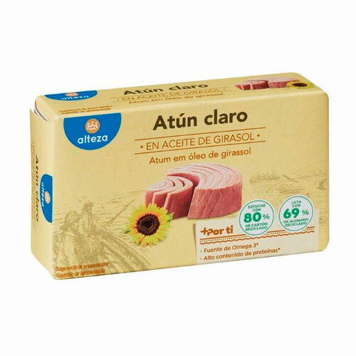 At&uacute;n claro en aceite de girasol ALTEZA 111g image number