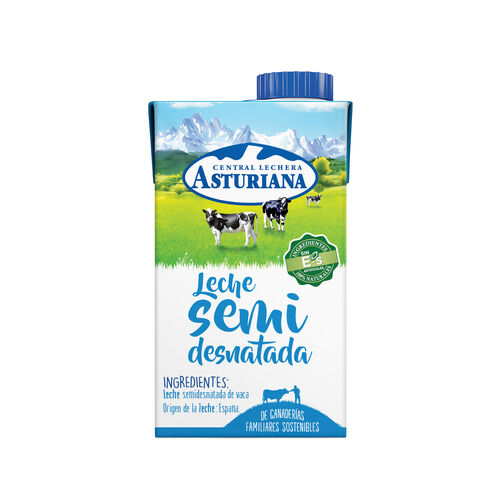LECHE SEMIDESNATADA ASTURIANA 500ml image number