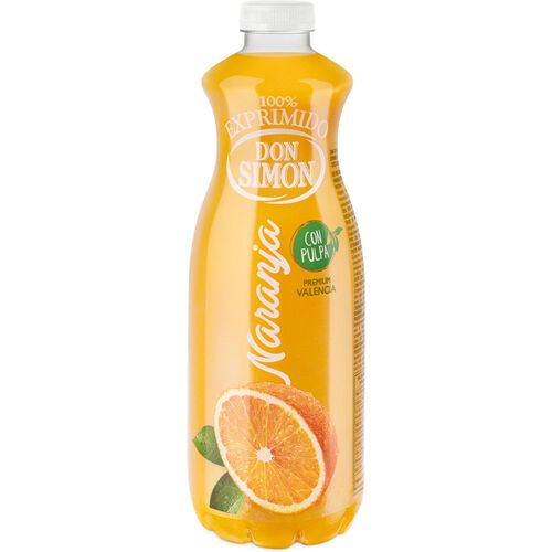 ZUMO REFRIGERADO DE NARANJA CON PULPA DON SIMON 1L image number