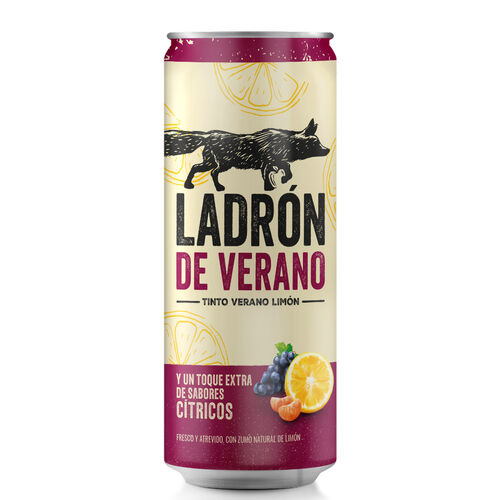 TINTO DE VERANO CON LIMÓN LADRÓN DE VERANO 33cl image number