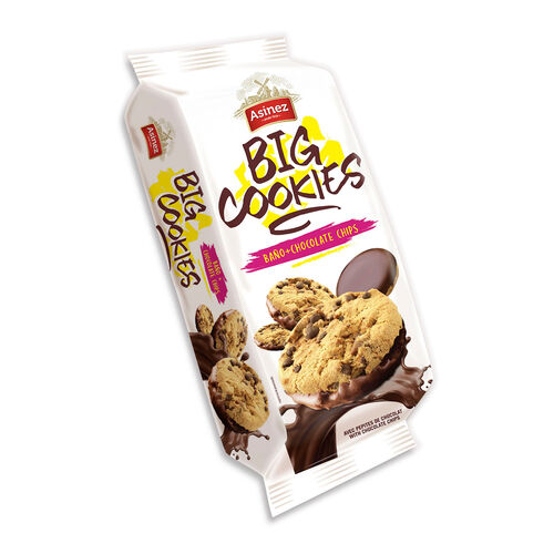 Galletas con pepitas de chocolate Big COOKIES ASINEZ 120g image number