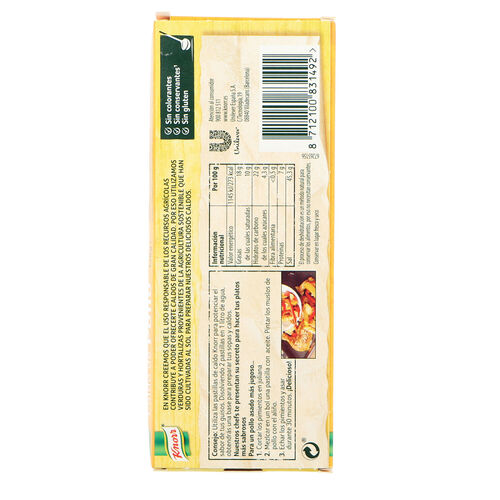 Caldo de pollo KNORR 12 pastillas 120g image number