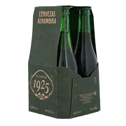 Cerveza Reserva ALHAMBRA 1925 4x33cl image number