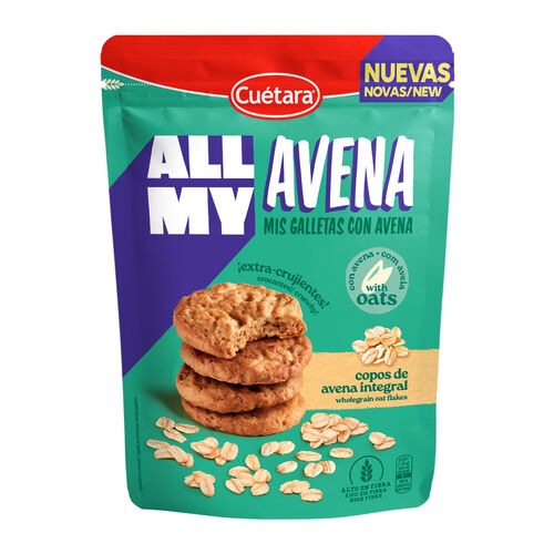 Galletas All My Avena CU&Eacute;TARA 170g image number