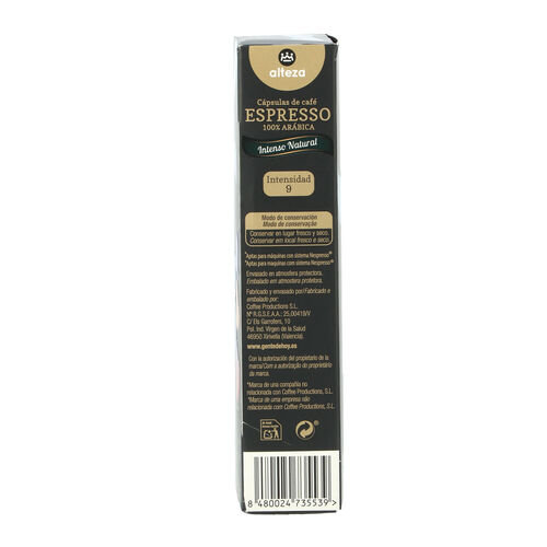 CAFE ALTEZA INTENSO 10 CAPSULAS image number