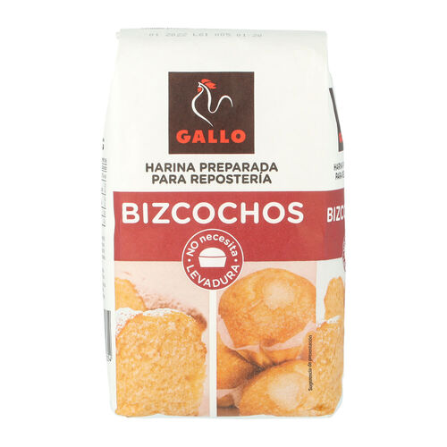 HARINA PREPARADO PARA REPOSTERIA BIZCOCHOS GALLO 1kg image number