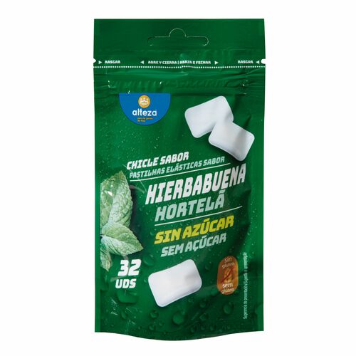CHICLE SIN AZÚCAR SABOR HIERBABUENA ALTEZA 32uds image number