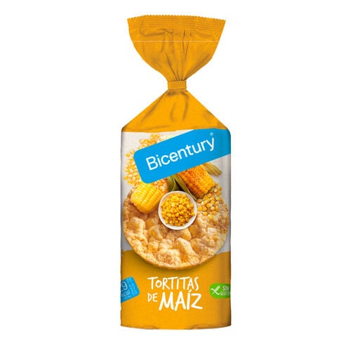 Tortitas de ma&iacute;z sin gluten BICENTURY 130g image number