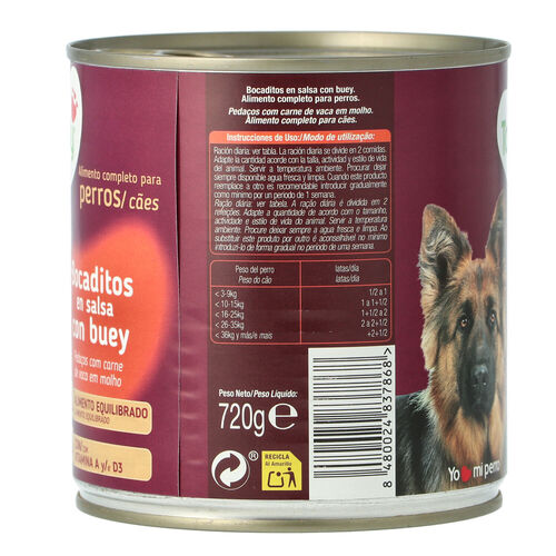 ALIMENTO PARA PERROS BOCADITOS CON BUEY TANDY 720g image number