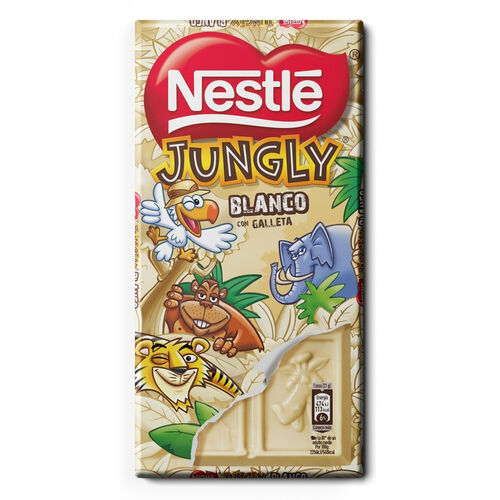 CHOCOLATE BLANCO NESTLE JUNGLY 125g image number