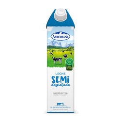 Leche semidesnatada Central Lechera ASTURIANA 1L