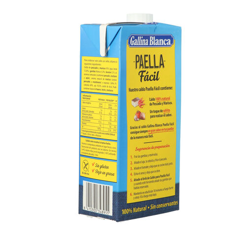CALDO PARA PAELLA GALLINA BLANCA 1L image number