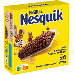 Barritas de cereales con cacao NESQUIK 6x25g