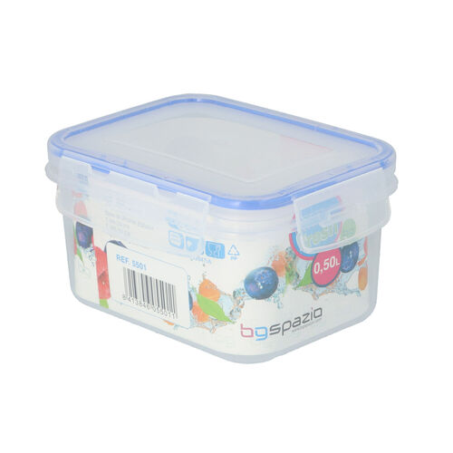 Tupper transparente con tapa 500ml image number