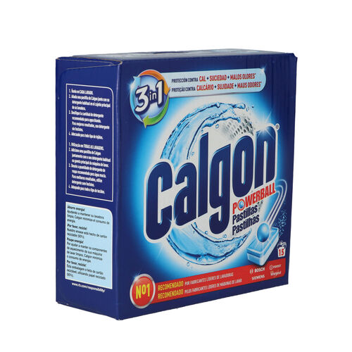 CALGON ANTICAL LAVADORA PASTILLAS 15 PASTILLAS image number