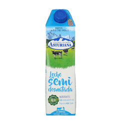 LECHE SEMIDESNATADA CENTRAL LECHERA ASTURIANA 1L