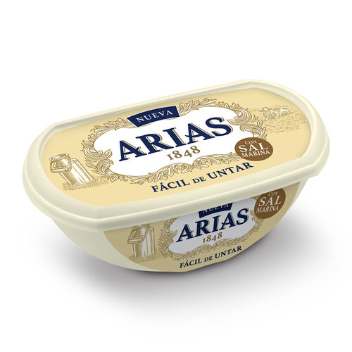 MANTEQUILLA FACIL DE UNTAR CON SAL MARINA  ARIAS 235g image number