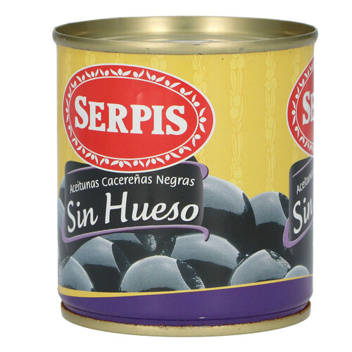 ACEITUNA NEGRA SERPIS SIN HUESO 200g image number