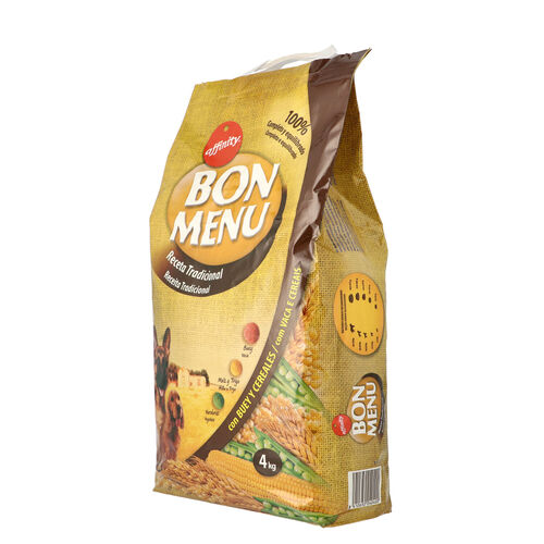 Comida seca para perro adulto receta Tradicional BON 4kg image number