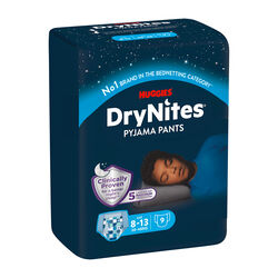 CALZONCILLOS ABSORBENTES NIÑOS 8-13 AÑOS DRYNITES HUGGIES 9uds