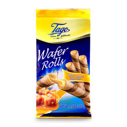 Wafer rolls con caramelo salado TAGO 150g