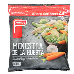MENESTRA HUERTA ZIP FINDUS CONGELADA 650g