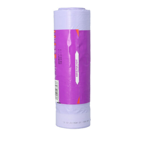 Bolsa de basura morada perfumada autocierre SELEX 30L 15 bolsas image number