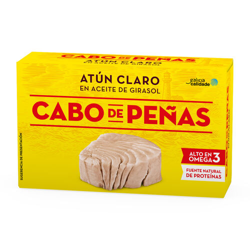 ATUN CLARO EN ACEITE DE GIRASOL CABO PEÑAS 111g image number