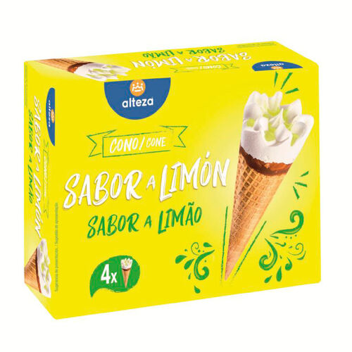 Helado cono sabor a lim&oacute;n ALTEZA 4x120ml image number