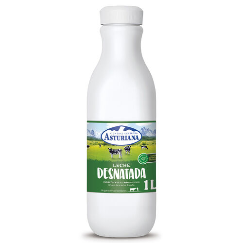 Leche desnatada Central Lechera ASTURIANA 1L image number